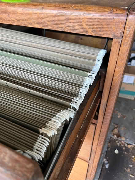 Photo of free Tall oak filing cabinet (Briarcliff Manor) #2