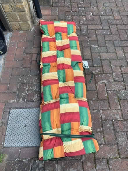Photo of free Cushion cover for garden chair (Silverknowes, Edinburgh) #1