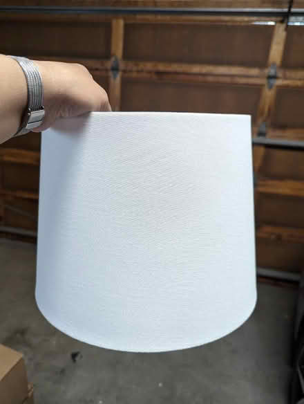 Photo of free White lampshade (Ponderosa Park (Sunnyvale)) #1