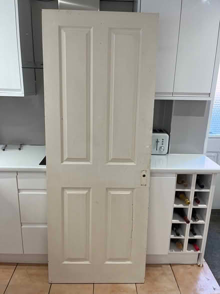 Photo of free Off-white Internal door (damaged) (WD5 Abbots Langley) #1