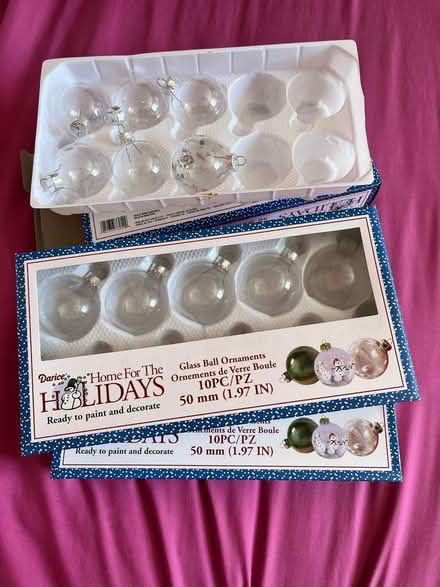 Photo of free 16 Glass baubles for decorating (RH1) #2