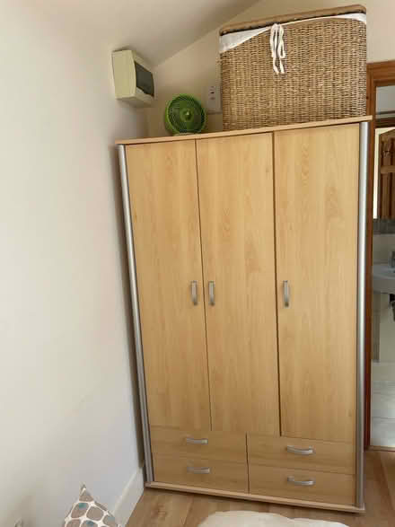 Photo of free MDF Oak Effect Double Wardrobe (kingston upon thames, KT2) #1
