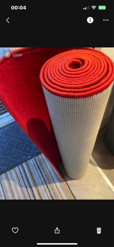 Photo of free 2.5 metres Red Carpet Runner (Saham Toney IP25) #1