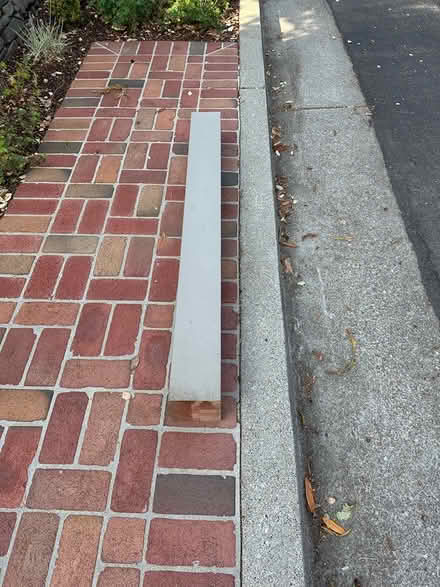 Photo of free 6”x6”x55.5” redwood post (Near Bachman Park, Los Gatos) #1