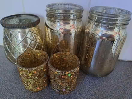 Photo of free Gold candle holders/jars (Seaside BN22) #1