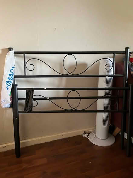 Photo of free Single metal bed plus mattress (Hanwell, Poets Corner Area) #1