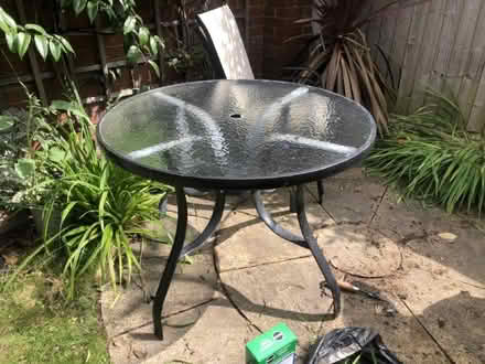 Photo of free Glass topped garden table (Central Liverpool L1) #2