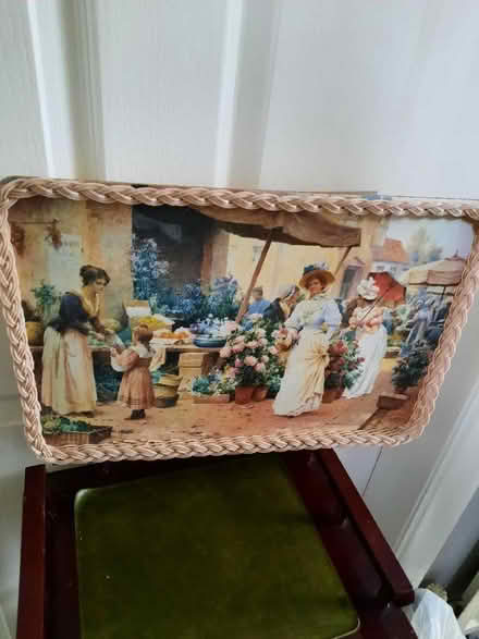 Photo of free 2x trays with wicker sides (Brimington S43) #3