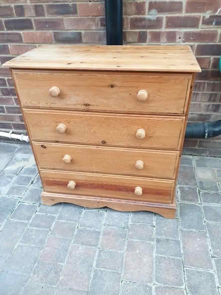 Photo of free Pine set of drawers (Allestree DE22) #1