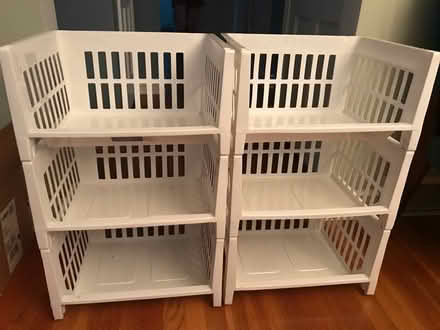 Photo of free Stacking plastic bins (Bedford MA near town center) #1