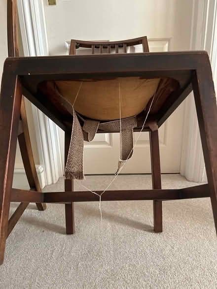 Photo of free Wooden chairs x2 (Warlingham) #2