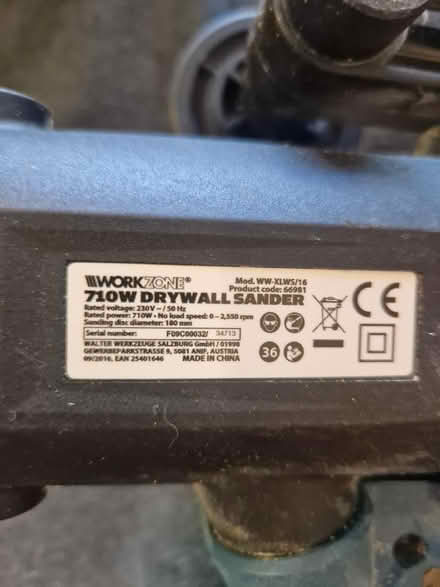 Photo of free Drywall sander (Holmer Green HP15) #4