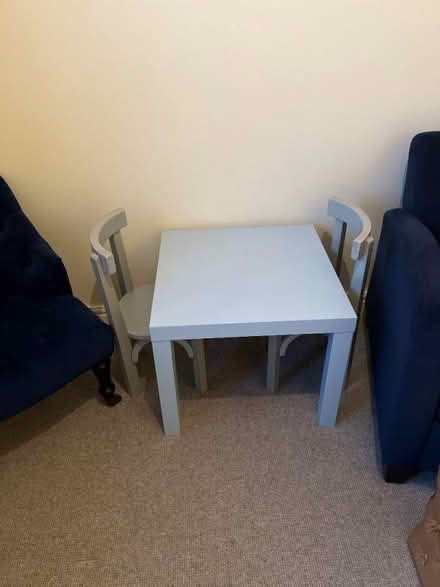 Photo of free Little kiddies table and 2 wooden chairs (Eston TS6) #1