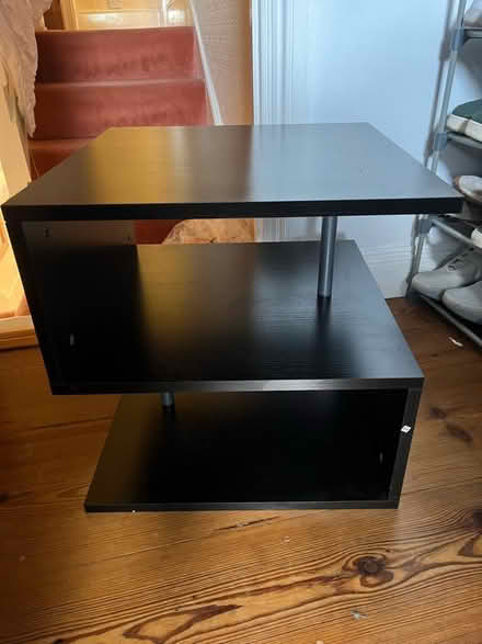 Photo of free Black wooden S shaped table (Uxbridge UB8) #1