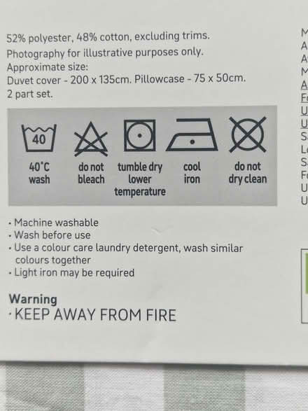 Photo of free Two Brand New Bedsets - Gingham & Curve Geo - Still in Packa (Holmer Green HP15) #2