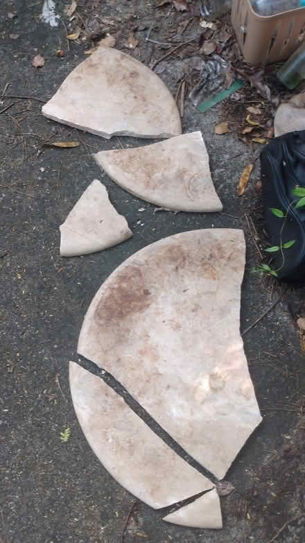 Photo of free Broken Marble Table Top, , + (Tucker) #1