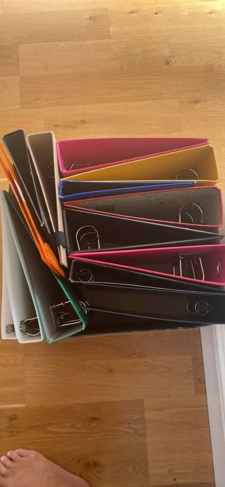 Photo of free Folders/files lever arch etc used (Dunstable) #1