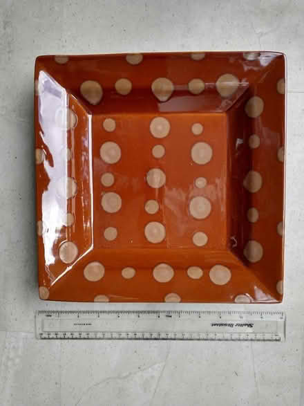 Photo of free Square brown modern pattern decorative dish (Caversham Heights RG4) #1