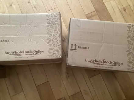 Photo of free boxes and brown paper packaging (Glasgow west end) #1