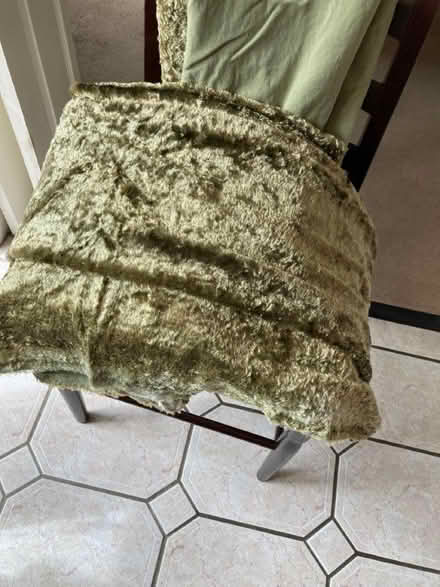 Photo of free Pair of pencil, pleat, sage, green curtains (Heysham LA3) #2