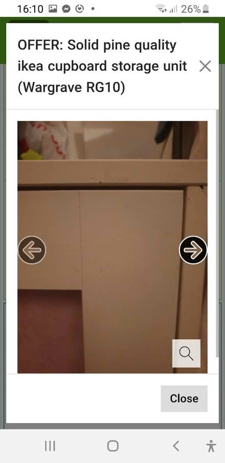Photo of free Storage cupboard ikea solid pine hall bathroom kitchen (Wargrave RG10) #3
