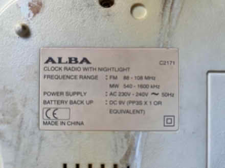 Photo of free Alba Digital Alarm Clock/Radio with Nightlight (Greengates BD10) #1