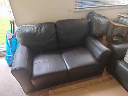 Photo of free Brown leather sofas (North Shields NE29) #2