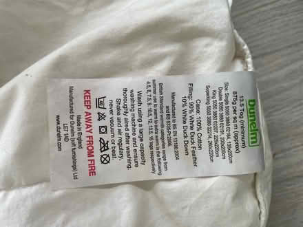 Photo of free King sized feather duvet (Baldock SG7) #1