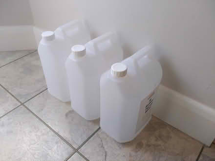 Photo of free 3 empty plastic water containers (Horsell, Woking) #1