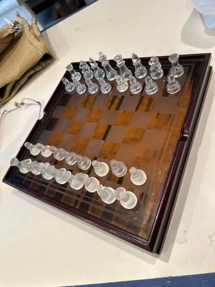 Photo of free Glass chess set - complete (Medford Square) #1