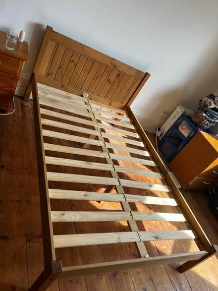 Photo of free Small double bed frame wooden (Brighton BN1) #1