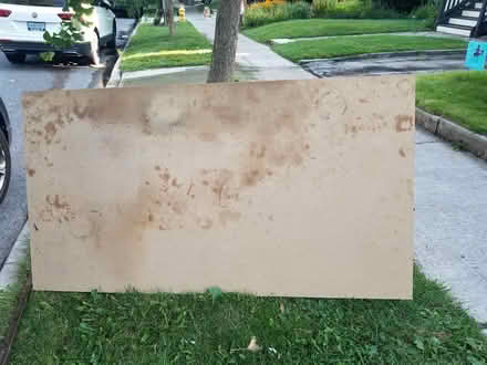 Photo of free Large 3/4" wood board. 6' x 39" (Greenwood and Danforth) #1