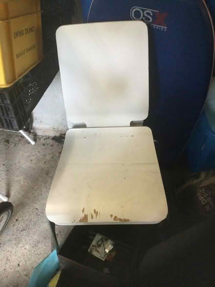 Photo of free 2 white IKEA dining chairs (BH9 Moordown) #1