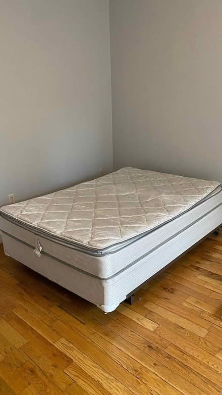 Photo of free Mattress/Full, box and frame (East Somerville) #1