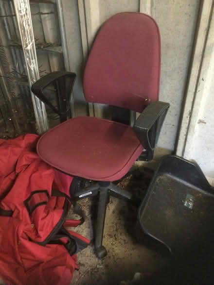 Photo of free marroon swivel office chair (BH9 Moordown) #1