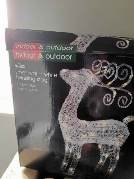 Photo of free Small warm white twinkling stag (Letchworth Garden City) #2