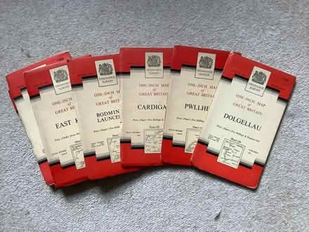 Photo of free box of old OS one inch maps (Leckhampton GL53) #1