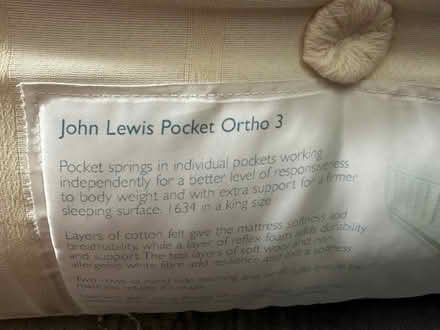 Photo of free John Lewis Double mattress (Brook Street CM14) #1