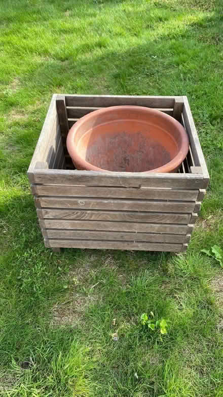 Photo of free Square wooden planter (Haywards Heath RH16) #1