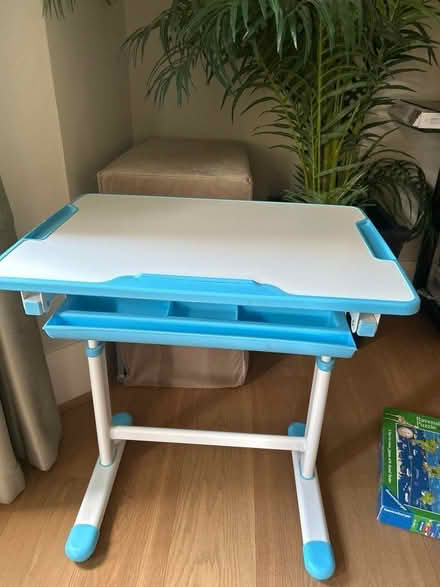 Photo of free Kids desk- blue (NW6) #1