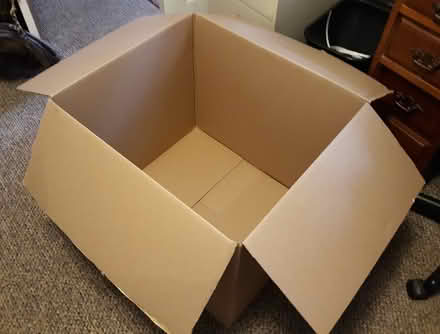 Photo of free Large cardboard box 20x20x23 (Cambridgeport, near Dana Park) #1