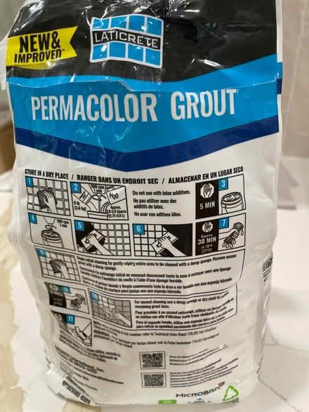 Photo of free Bright white tile grout (North Reston) #2