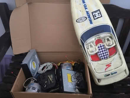 Photo of free Remote control boat & box of bits (Diss) #1
