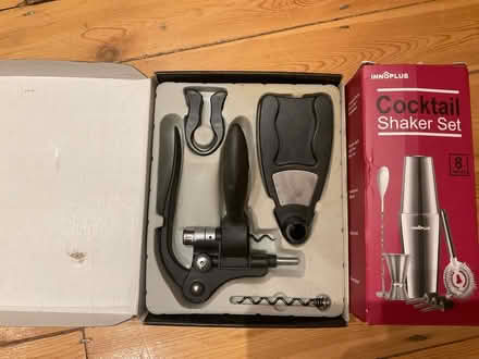 Photo of free Cork Screw & Cocktail Shaker set (Hooley) #1