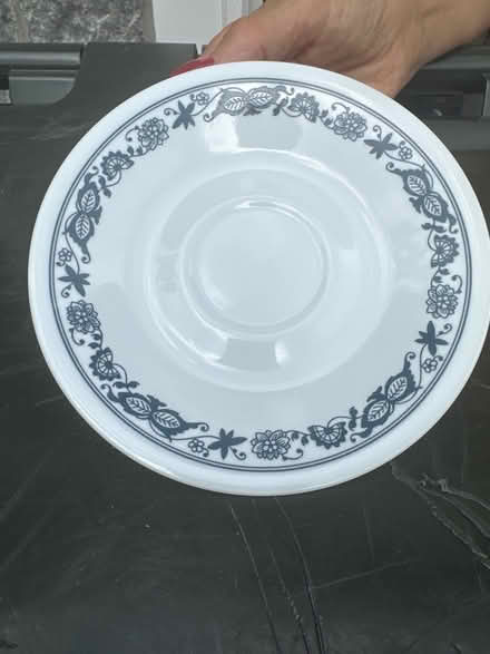 Photo of free Old Town Blue Corelle cups&saucers (Matawan NJ) #1