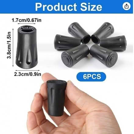 Photo of free 5 x ferules for walking poles (Ellesmere SY12) #3