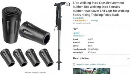 Photo of free 5 x ferules for walking poles (Ellesmere SY12) #1