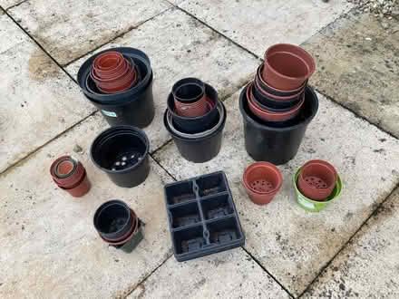 Photo of free Plastic plant pots (Lower Stondon SG16) #1