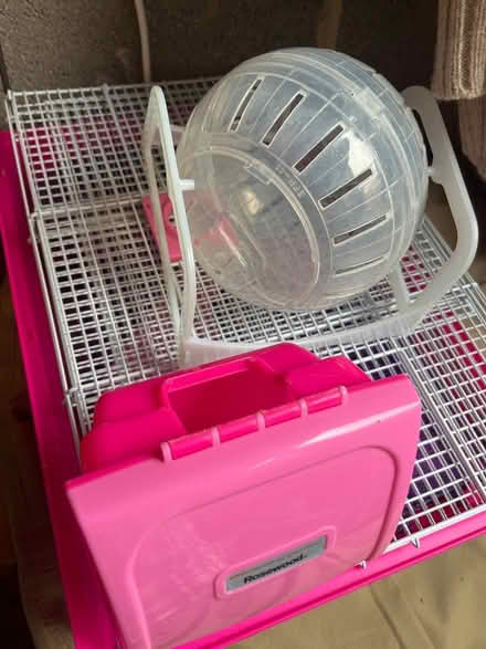 Photo of free Small hamster cage and ball (Eynsford DA4) #1