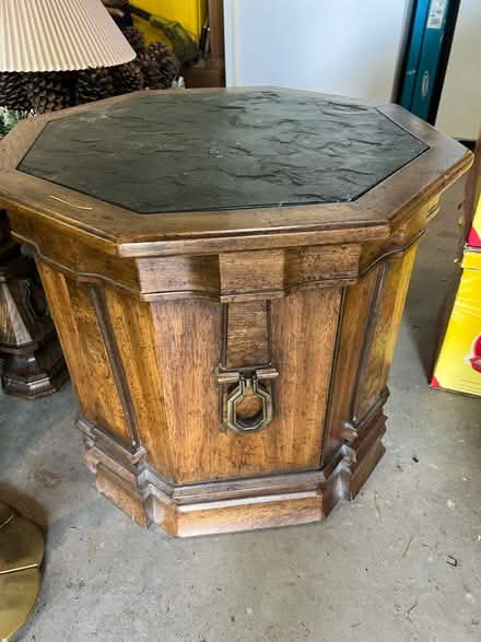 Photo of free Wood end table (Near Randall and Algonquin Rds) #1